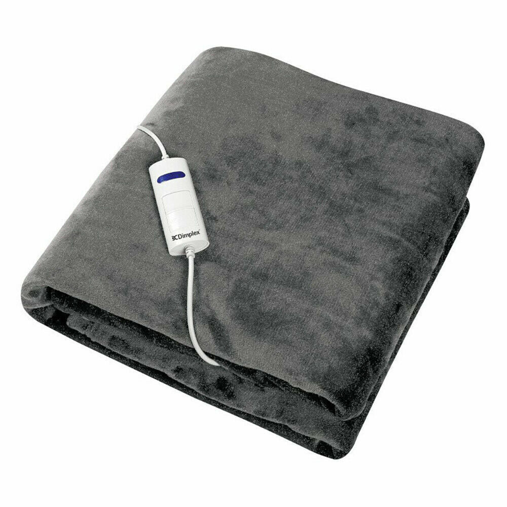 New Dimplex Dream Easy Micro Fleece Heated Throw - Charcoal