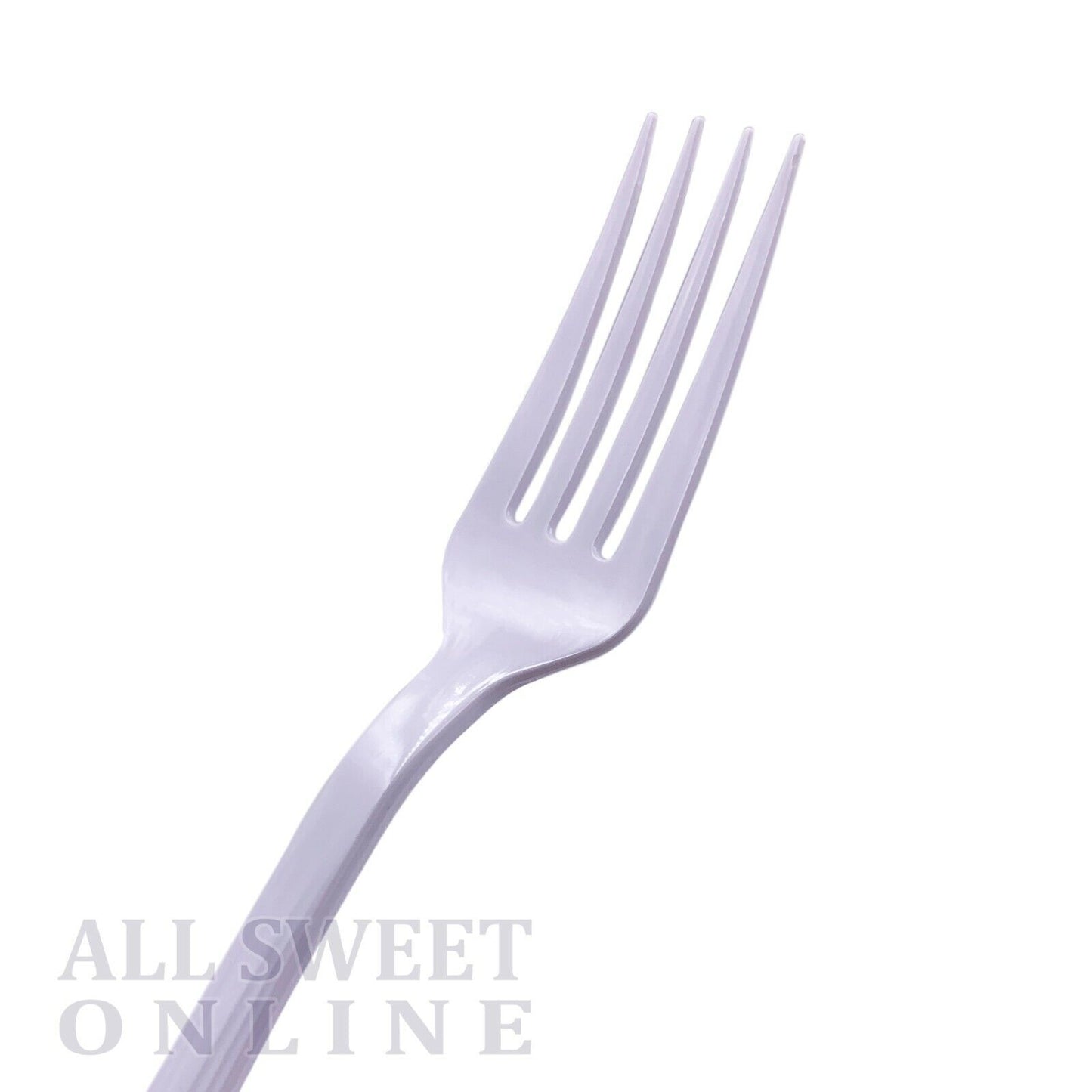 1000pc Heavy Duty Plastic Forks Reusable White Cutlery Bulk Party Catering Event