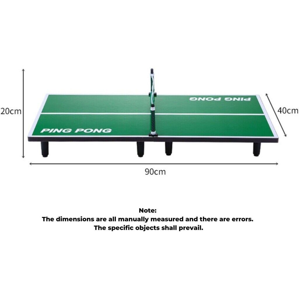 Portable Indoor Tabletop Mini Table Tennis Ping Pong Game Green