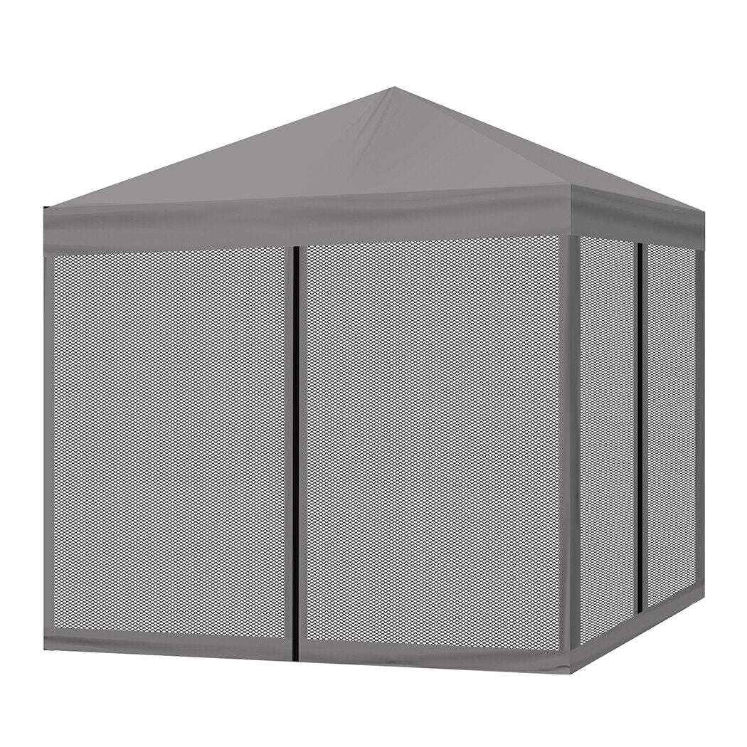 Mountview Gazebo 3x3m Pop Up Marquee Outdoor Mesh Side Wall Canopy Wedding Tent