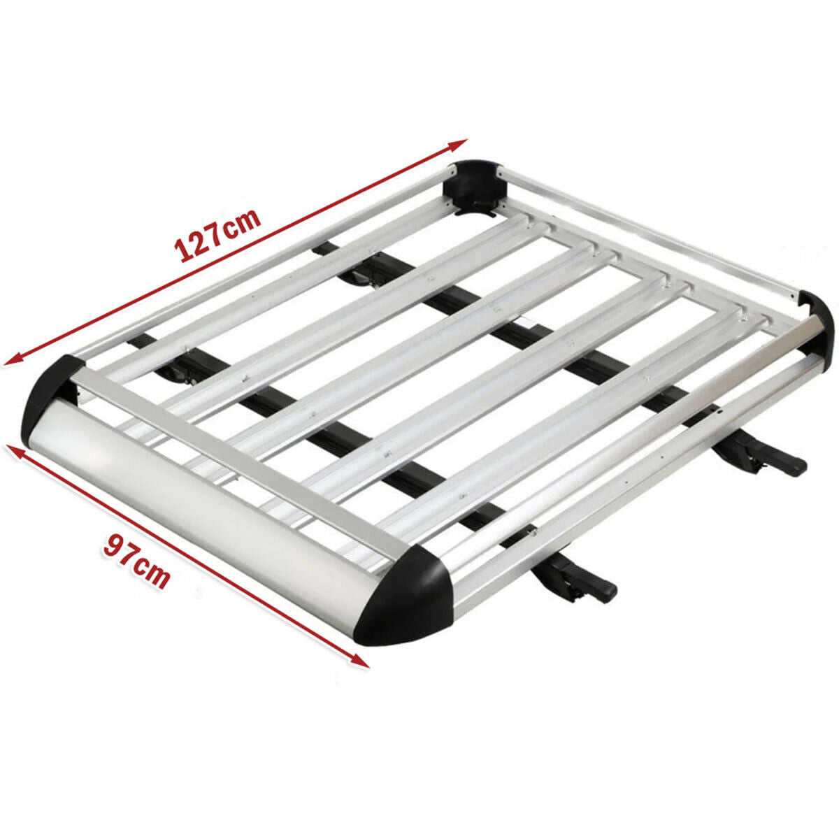 1.27M Aluminium Alloy Car 4WD 4x4 Roof Rack Basket Cargo Luggage Carrier Box Bar