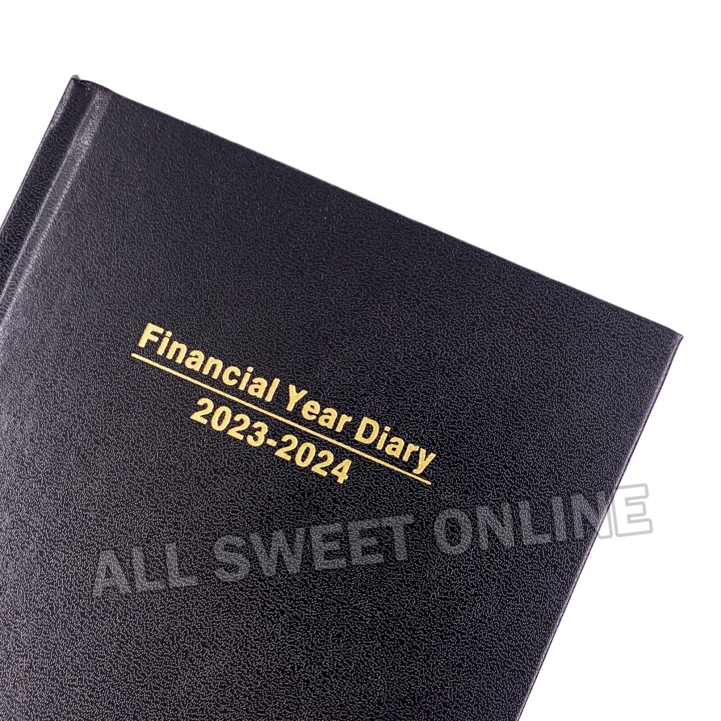 2023 2024 Financial Year Diary A5 Week To View Black Hard Cover Planner Organiser