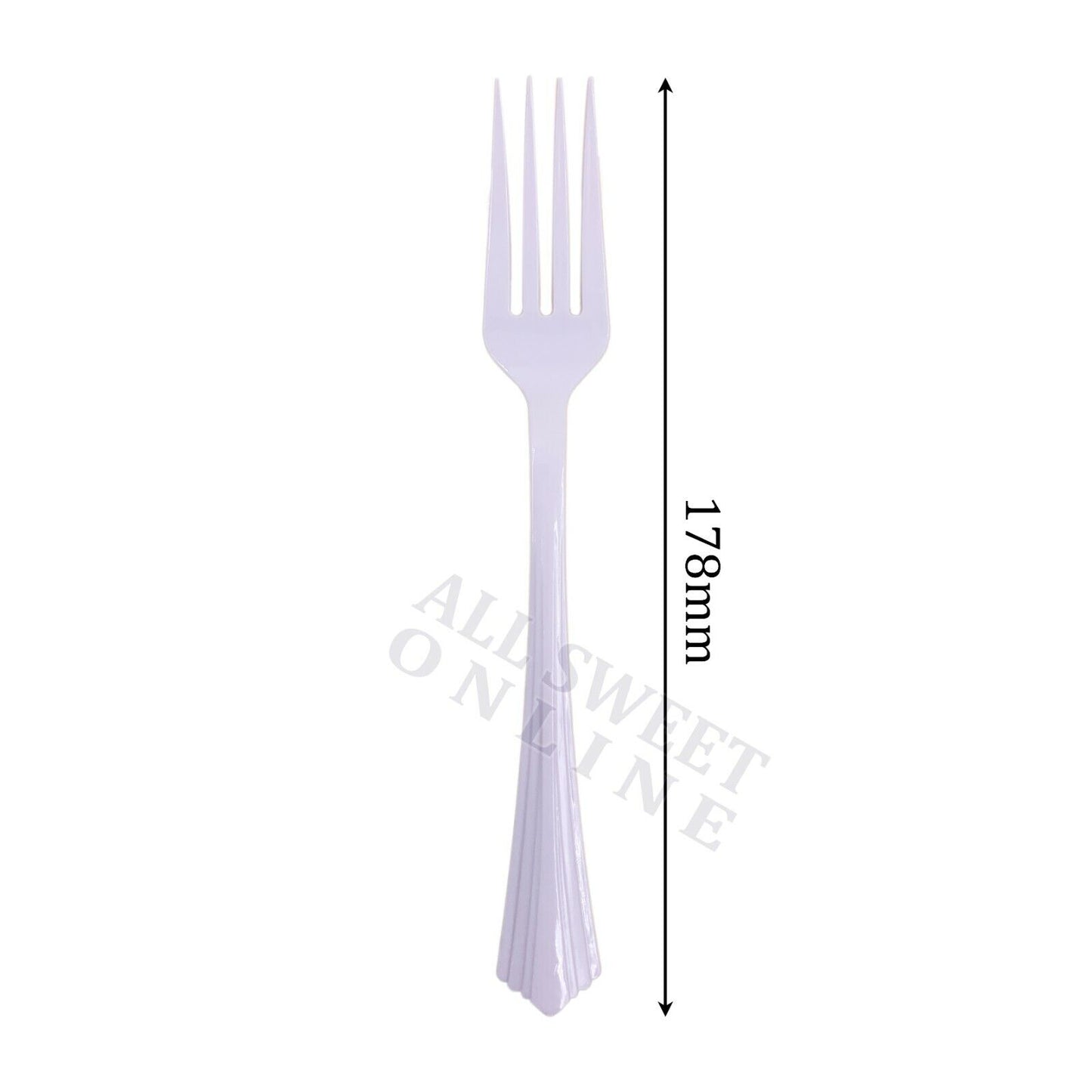 1000pc Heavy Duty Plastic Forks Reusable White Cutlery Bulk Party Catering Event