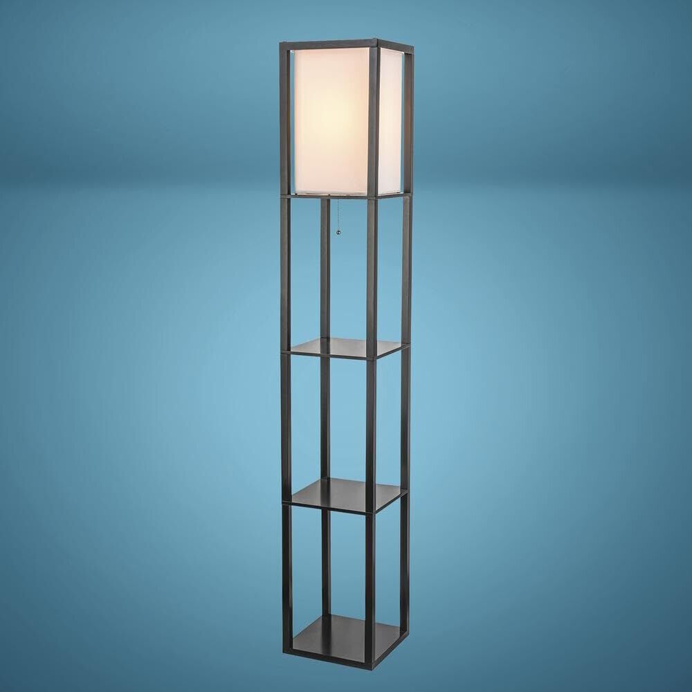 Floor Vintage Lamp Shelf 160CM Storage Elegance Vintage Button Black