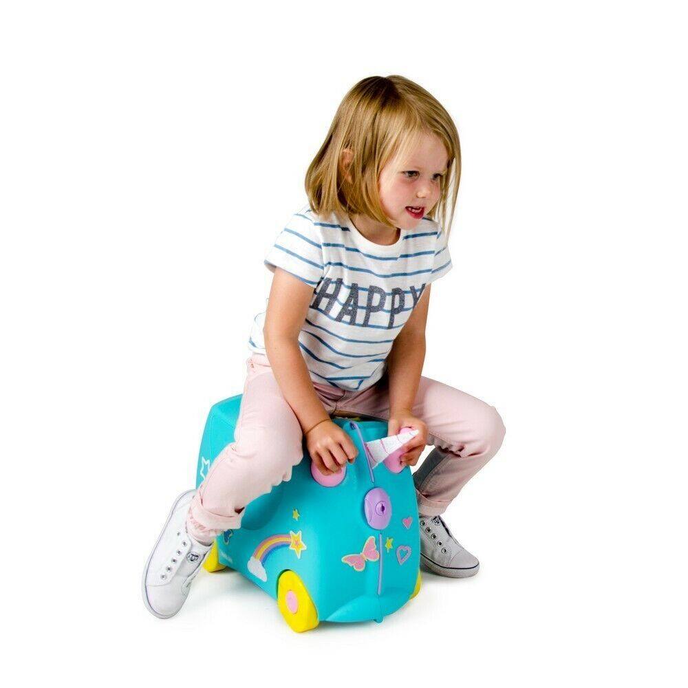 Trunki Ride on Kids Suitcase Luggage Toy Box Una Unicorn