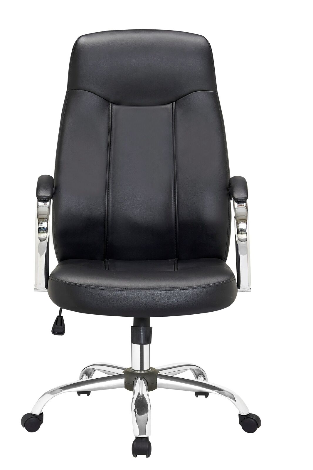 Black Office Chair PU Leather Computer Gaming Executive Racer Gas Lift Seat