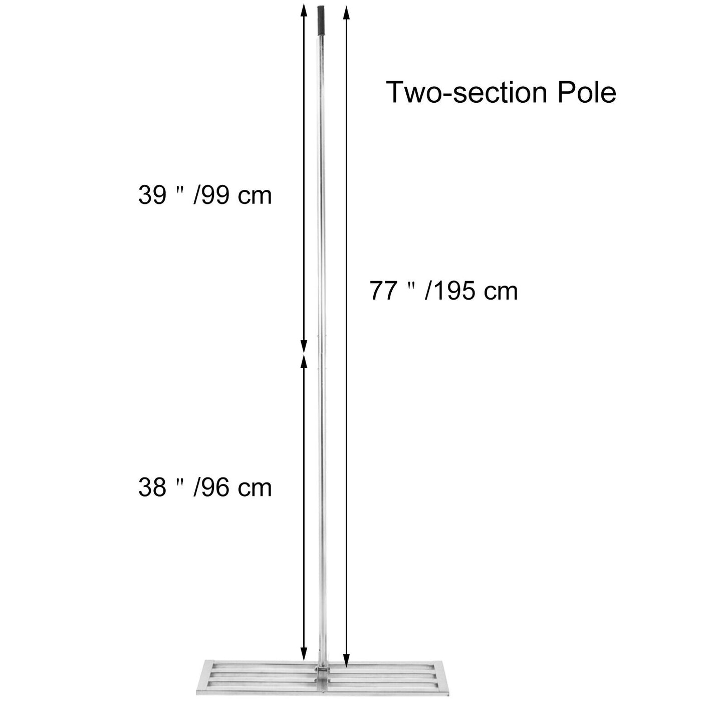 Lawn Level Rake Lawn Leveler Tool 30"x10" Stainless Steel 77" Soil Leveler