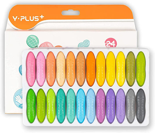 YPLUS Peanut Kids Washable Crayons Pastel Colors