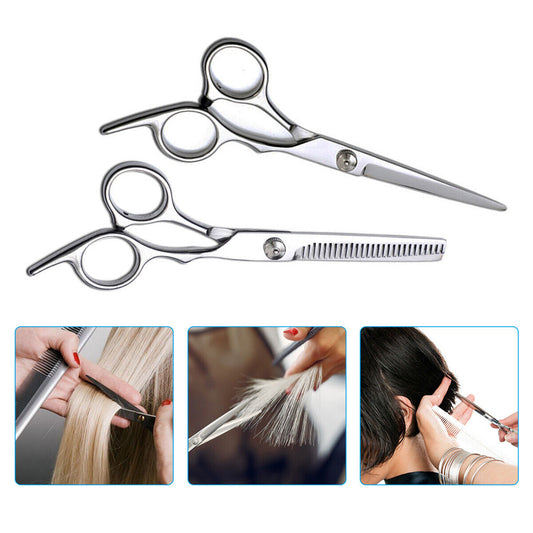 11pcs Hair Cutting Thinning Scissors Barber Shears Hairdressing Salon Set