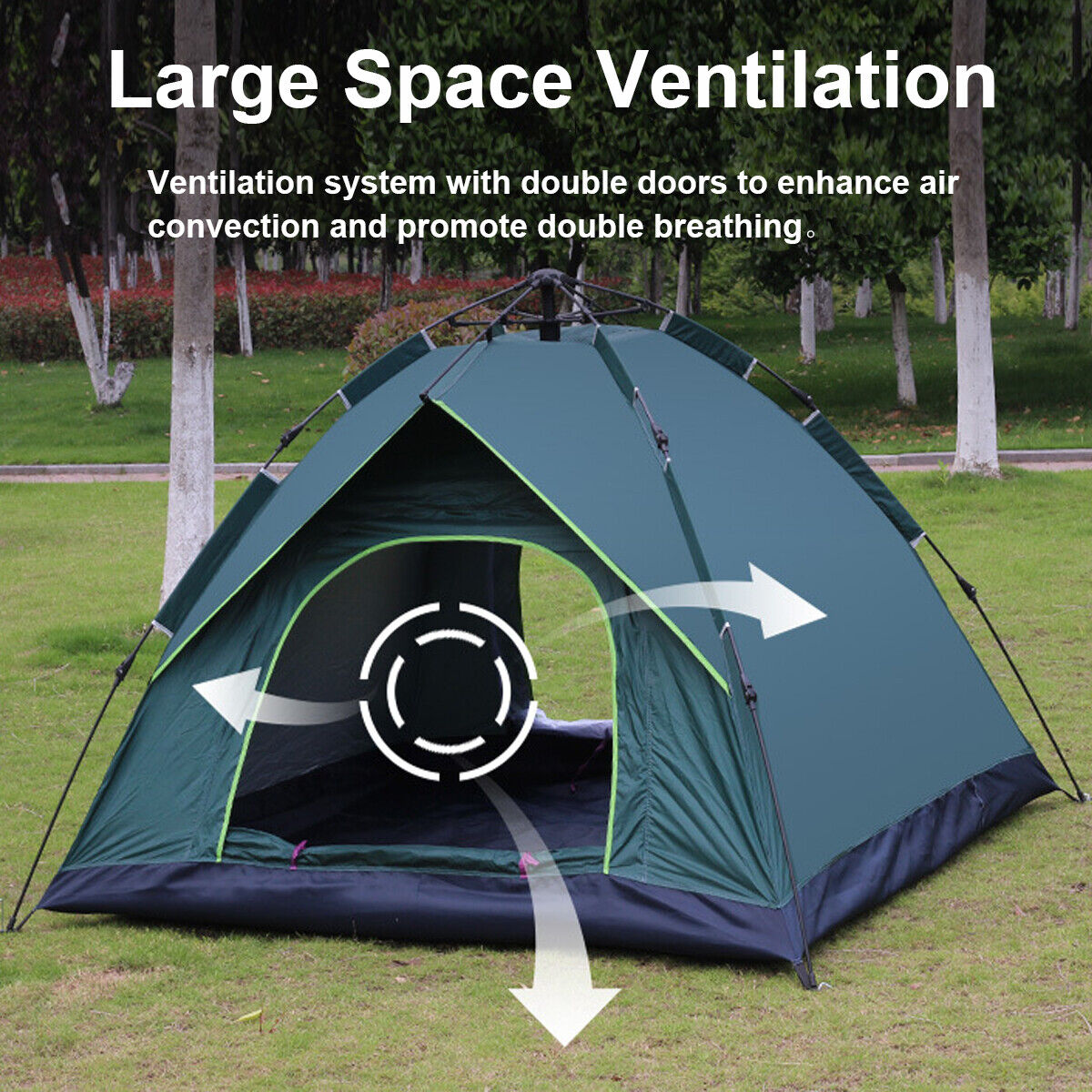 3-5 Persons UV Protection Automatic Pop Up Open Camping Tent Waterproof Outdoor