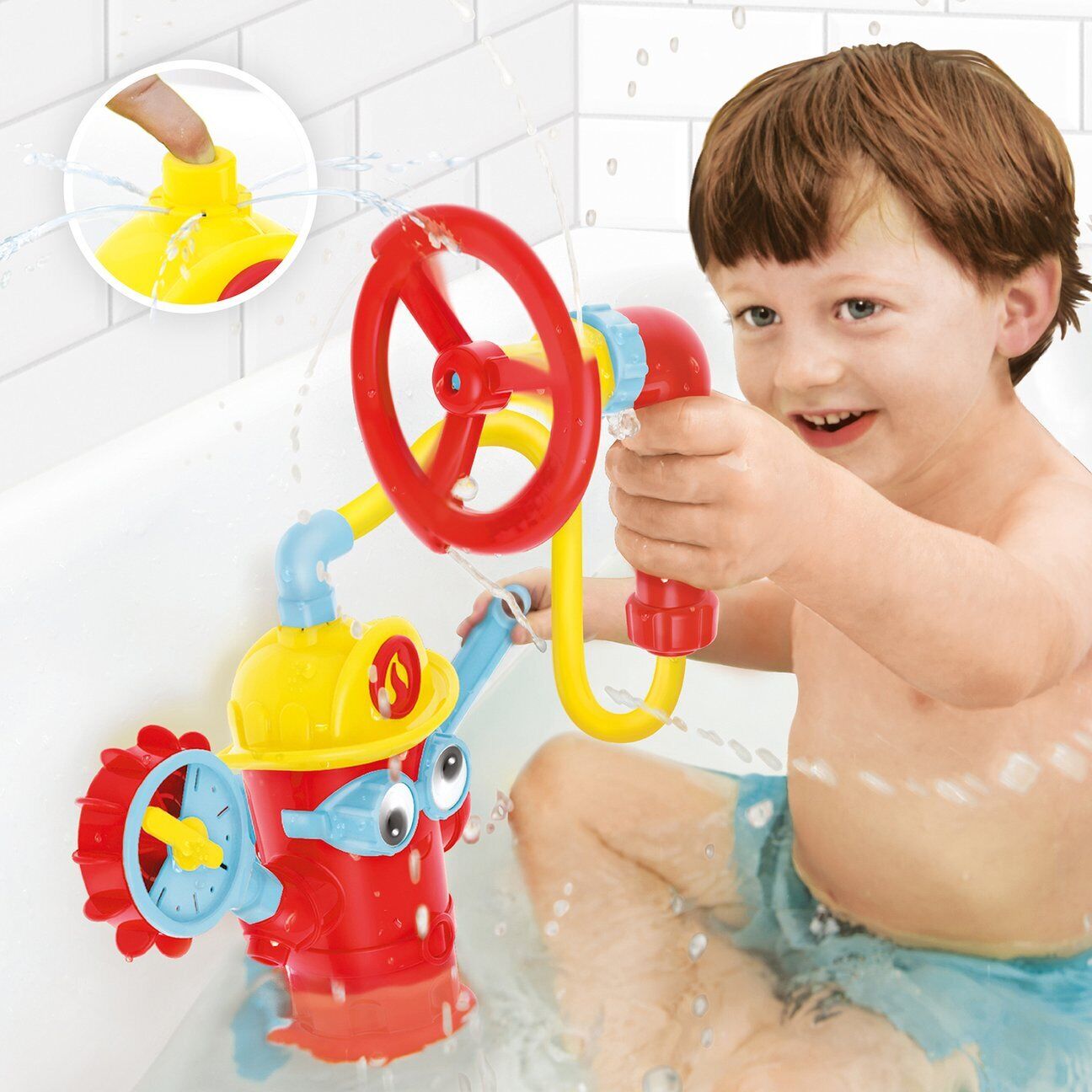 Yookidoo Ready Freddy Spray 'N' Sprinkle Battery-operated Kids Bath Bathing Toy