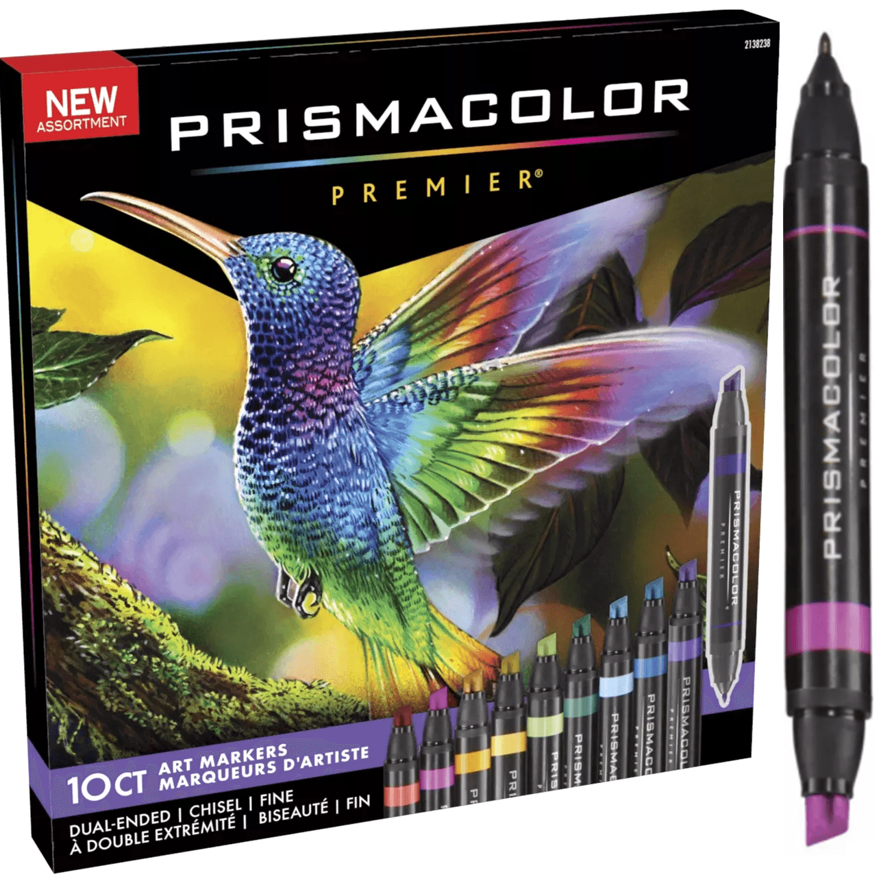 10 Pack Prismacolor Premier Double Sided Art Markers Fine Chisel Tip Dual