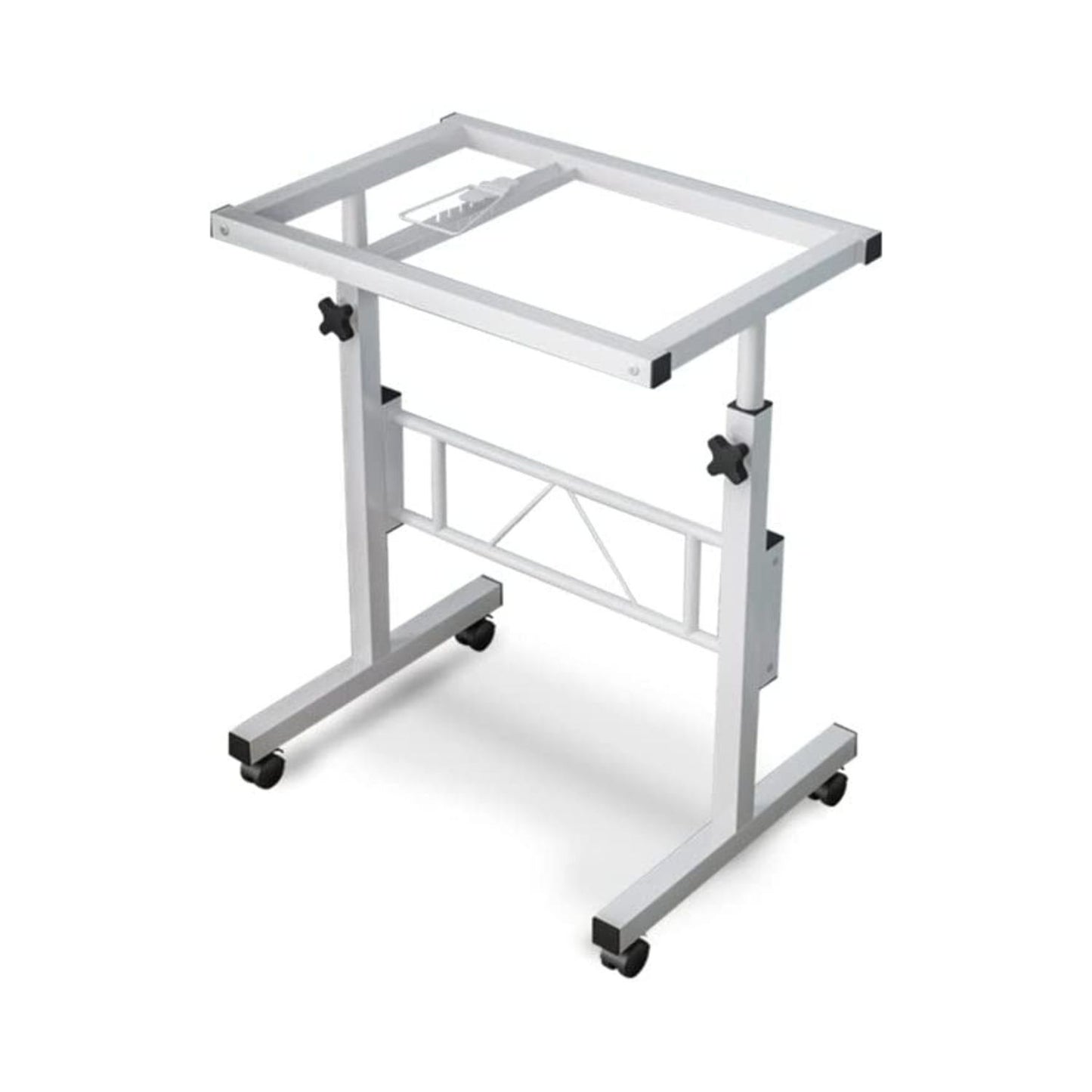 Ekkio Portable Mobile Computer Table Stand Adjustable Laptop Desk White