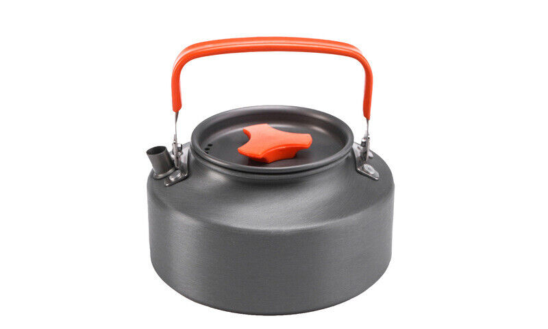 Camping Cookware Set Outdoor Hiking Cooking Pot Pan Portable Picnic Orange