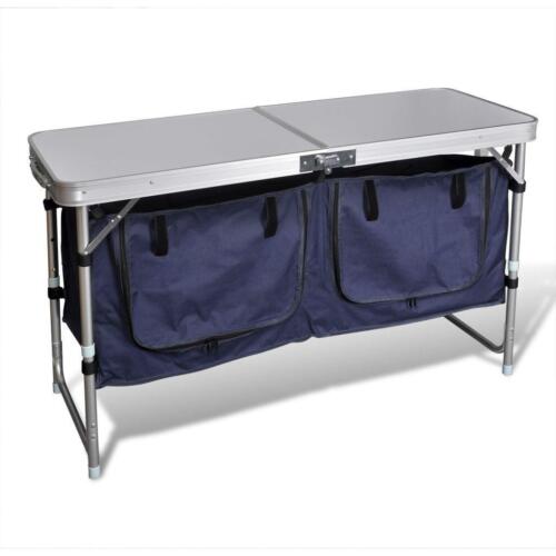 Outdoor Foldable Camping Picnic Travel Storage Cupboard Table Bench Waterproof